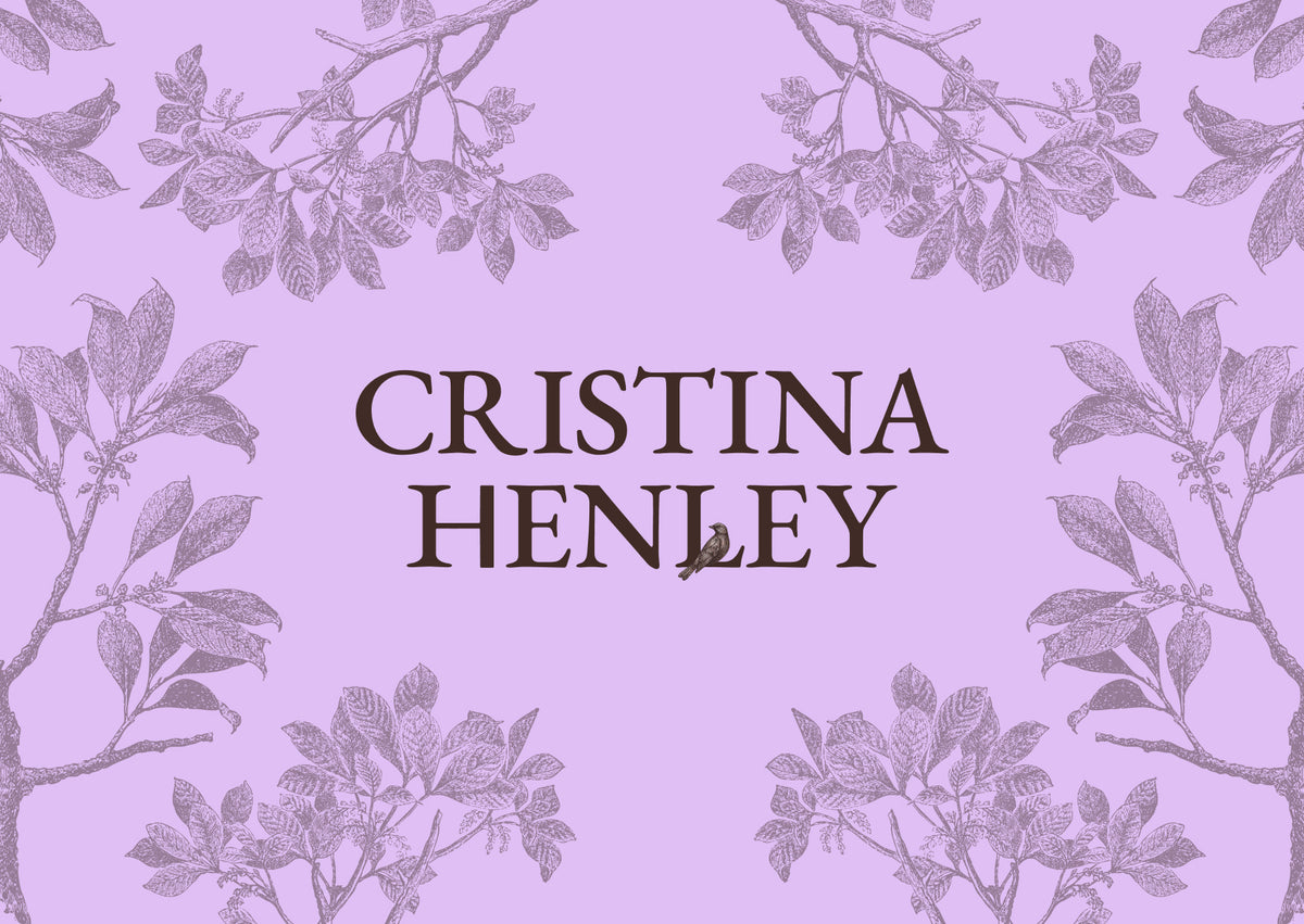 Cristina Henley Art gift card featuring colorful artistic design, ideal for gifting or purchasing art from Cristina Henley Art.